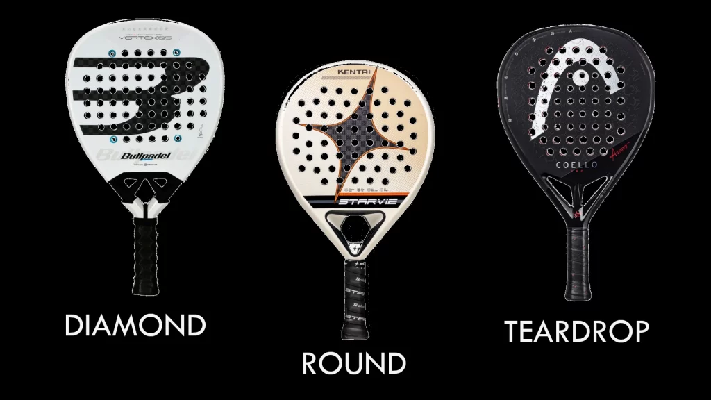 Padel racket shapes guide